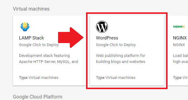 setup and install wordpress on google cloud platform click-to-deploy