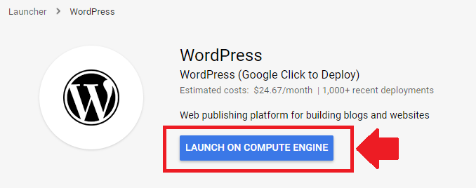 setup and install wordpress on google cloud platform click-to-deploy