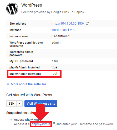 setup and install wordpress on google cloud platform click-to-deploy