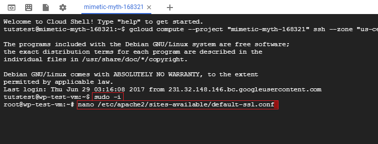 ssh linux permission errors google cloud