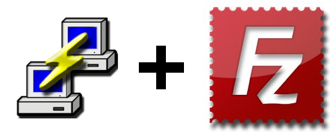 putty and filezilla logos