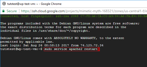 erros de permissão linux ssh google cloud