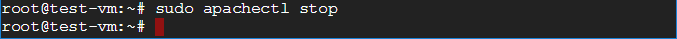 linux commands with examples stop apache server