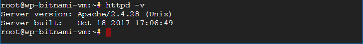  linux commands with examples check apache server version bitnami