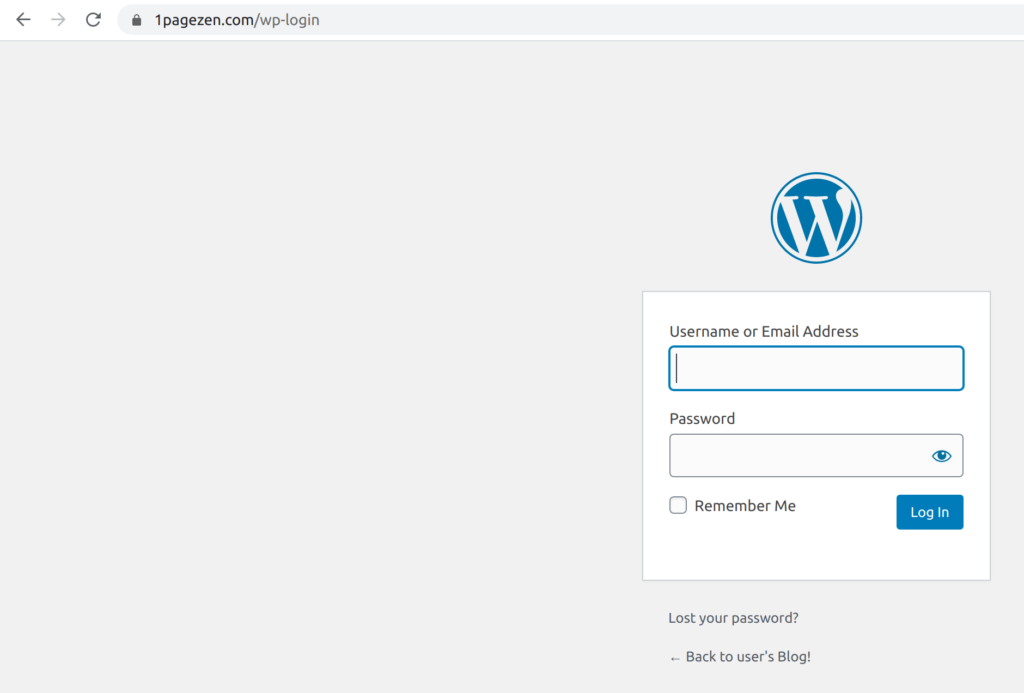 entrar no wordpress