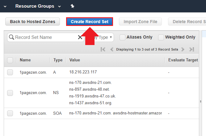 transfer domain to aws