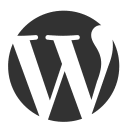 wordpress logo black